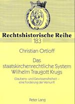 Das Staatskirchenrechtliche System Wilhelm Traugott Krugs