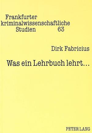 Was ein Lehrbuch lehrt...