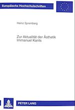Zur Aktualitaet Der Aesthetik Immanuel Kants