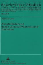 Absatzfoerderung Durch -Zinssubventionierte- Darlehen