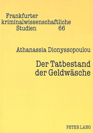 Der Tatbestand Der Geldwaesche