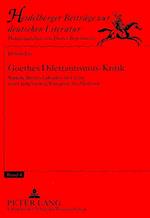 Goethes Dilettantismus-Kritik