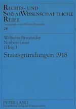 Staatsgruendungen 1918