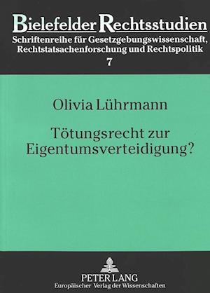 Toetungsrecht Zur Eigentumsverteidigung?