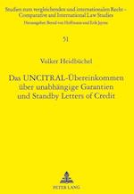 Das Uncitral-Uebereinkommen Ueber Unabhaengige Garantien Und Standby Letters of Credit