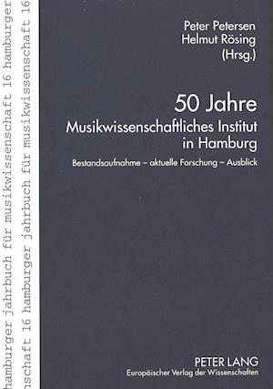 50 Jahre Musikwissenschaftliches Institut in Hamburg