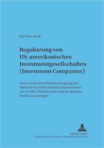 Regulierung von US-amerikanischen Investmentgesellschaften (Investment Companies)