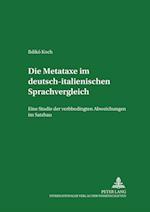 Die Metataxe im deutsch-italienischen Sprachvergleich