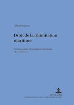 Droit de la Delimitation Maritime