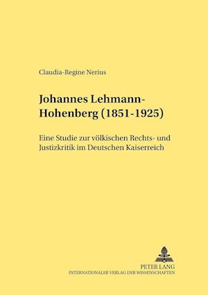 Johannes Lehmann-Hohenberg (1851-1925)