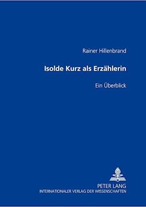 Isolde Kurz ALS Erzaehlerin