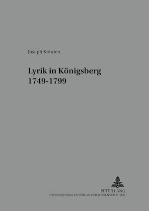 Lyrik in Koenigsberg- 1749-1799