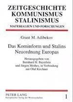 Das Kominform Und Stalins Neuordnung Europas