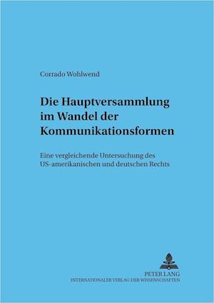 Die Hauptversammlung Im Wandel Der Kommunikationsformen