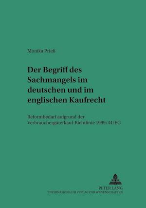 Der Begriff des Sachmangels im deutschen und im englischen Kaufrecht