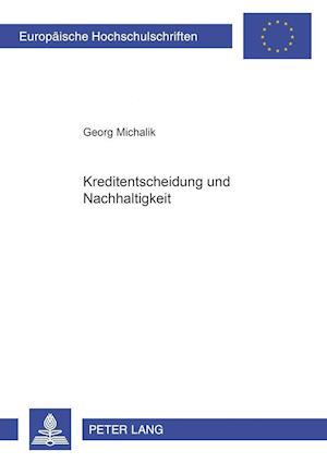 Kreditentscheidung Und Nachhaltigkeit