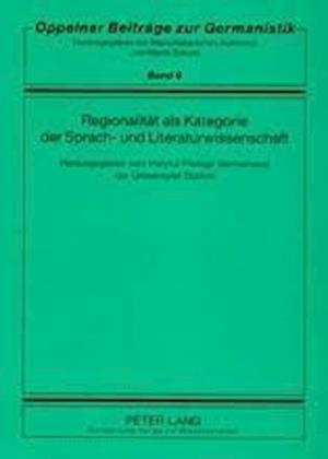 Regionalitaet ALS Kategorie Der Sprach- Und Literaturwissenschaft