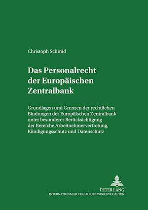 Das Personalrecht Der Europaeischen Zentralbank