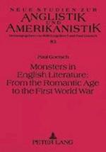 Monsters in English Literature: From the Romantic Age to the First World War