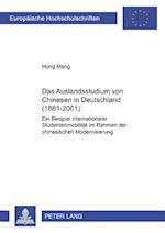 Das Auslandsstudium Von Chinesen in Deutschland (1861-2001)