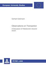 Observations on Transaction