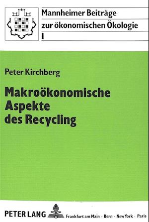 Makrooekonomische Aspekte Des Recycling