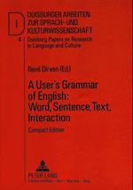User's Grammar of English
