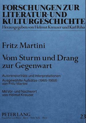 Vom Sturm Und Drang Zur Gegenwart