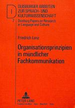 Organisationsprinzipien in muendlicher Fachkommunikation