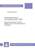 Literarische Erfahrung Von Grossstadt (1922 - 1988)