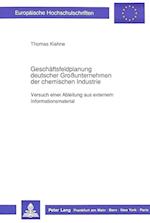 Geschaeftsfeldplanung Deutscher Grossunternehmen Der Chemischen Industrie