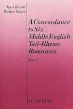 Concordance to Six Middle English Tail-Rhyme Romances