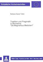Tradition Und Pragmatik in Bonvesins -de Magnalibus Mediolani-