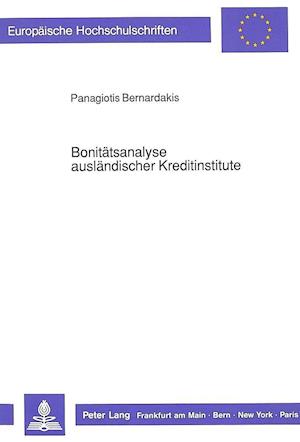 Bonitaetsanalyse Auslaendischer Kreditinstitute