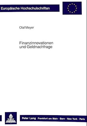 Finanzinnovationen Und Geldnachfrage