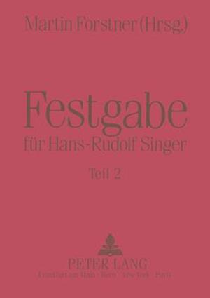 Festgabe Fuer Hans-Rudolf Singer