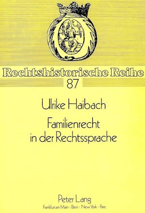 Familienrecht in Der Rechtssprache