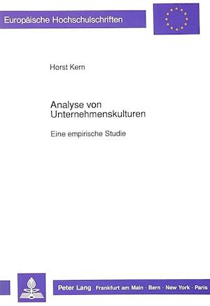 Analyse Von Unternehmenskulturen