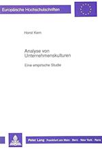 Analyse Von Unternehmenskulturen