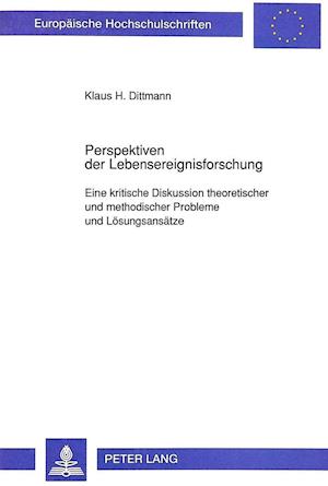 Klaus H. Dittmann: Perspektiven Der Lebensereignisforschung