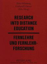Research Into Distance Education / Fernlehre Und Fernlehrforschung