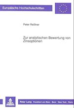 Zur Analytischen Bewertung Von Zinsoptionen