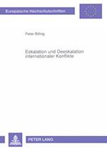 Eskalation Und Deeskalation Internationaler Konflikte
