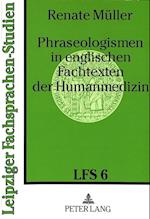 Phraseologismen in Englischen Fachtexten Der Humanmedizin