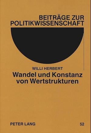 Wandel Und Konstanz Von Wertstrukturen