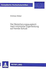 Der Bereicherungsausgleich Nach Irrtuemlicher Eigenleistung Auf Fremde Schuld