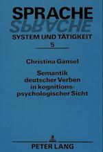 Semantik Deutscher Verben in Kognitionspsychologischer Sicht