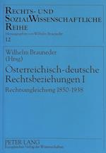 Oesterreichisch-Deutsche Rechtsbeziehungen I