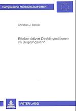 Effekte Aktiver Direktinvestitionen Im Ursprungsland