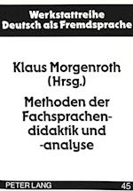 Methoden Der Fachsprachendidaktik Und -Analyse